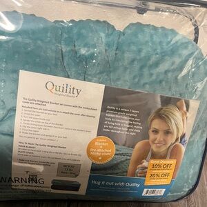 Teal Weighted Blanket with Minky Cover